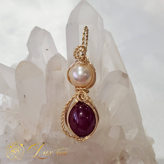 【ルビー】WAペンダント