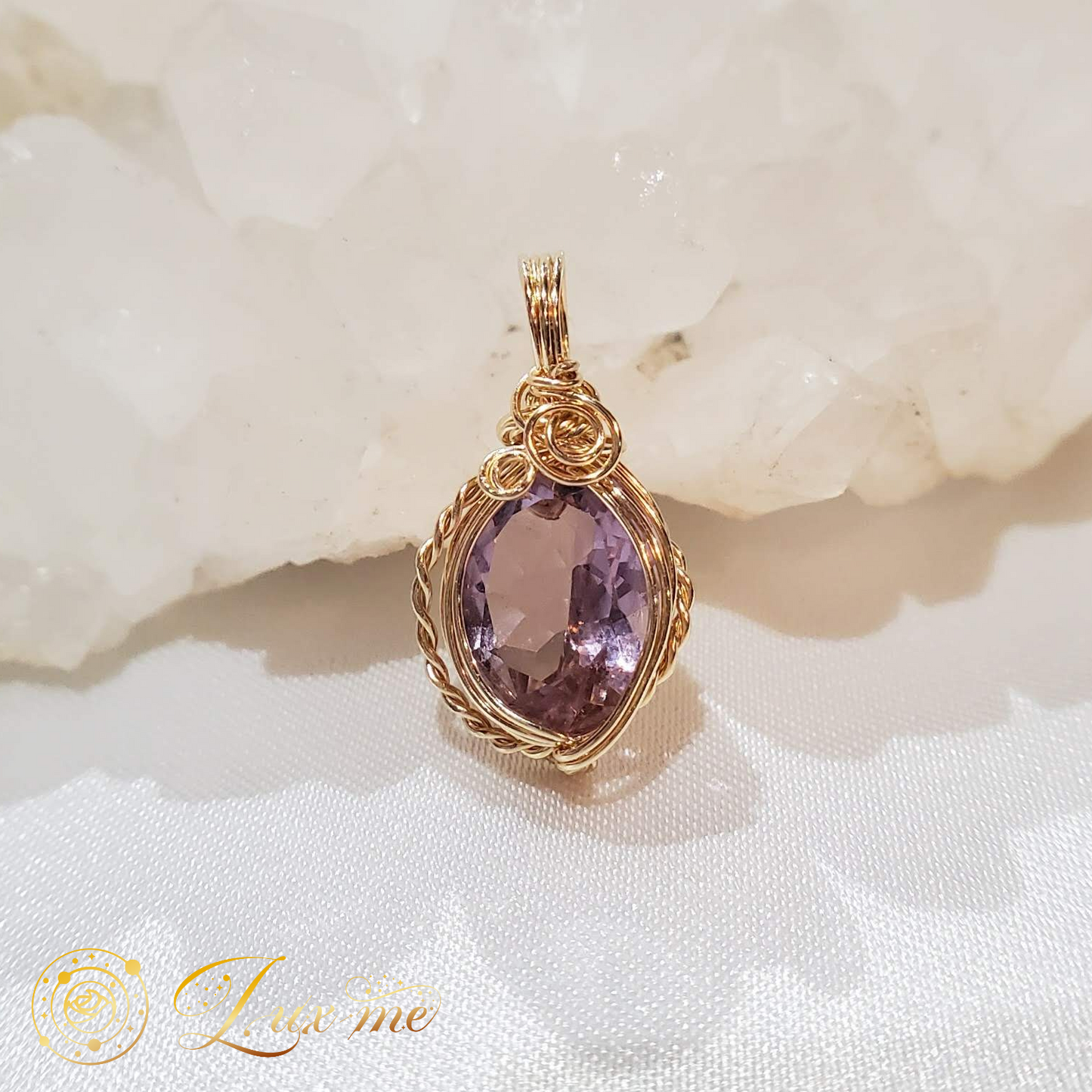 【ピンクアメジスト】WAペンダント