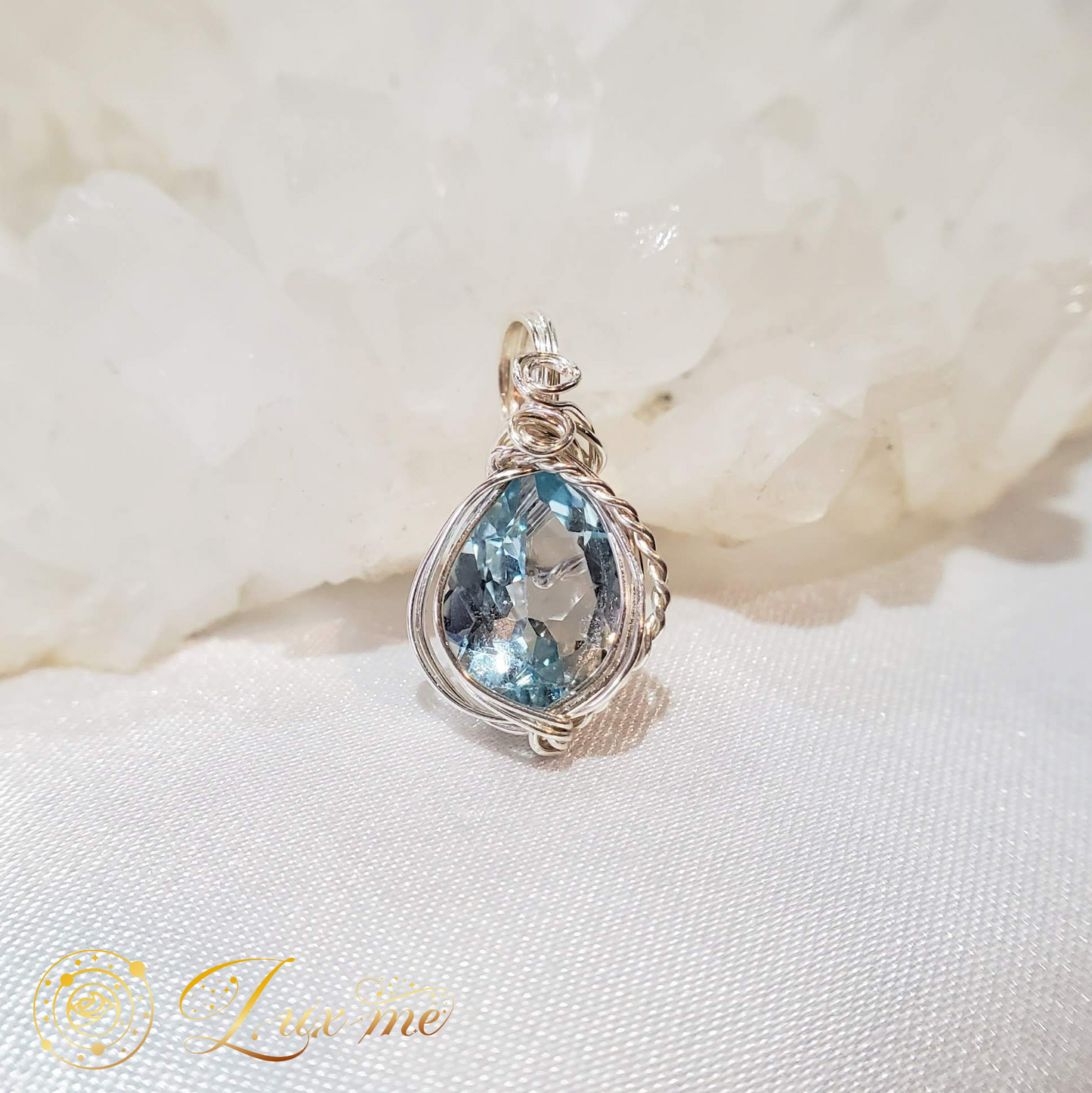 【ブルートパーズ】WAペンダント