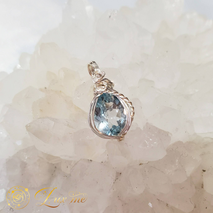 【ブルートパーズ】WAペンダント