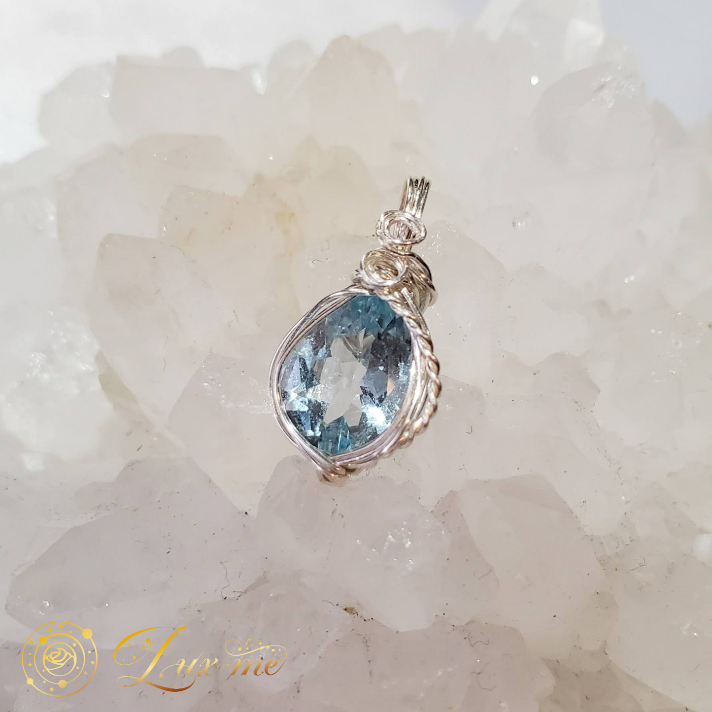 【ブルートパーズ】WAペンダント