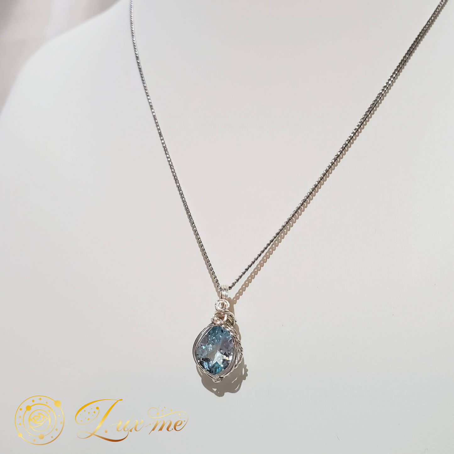 【ブルートパーズ】WAペンダント