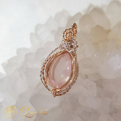 【ローズクォーツ】WAペンダント