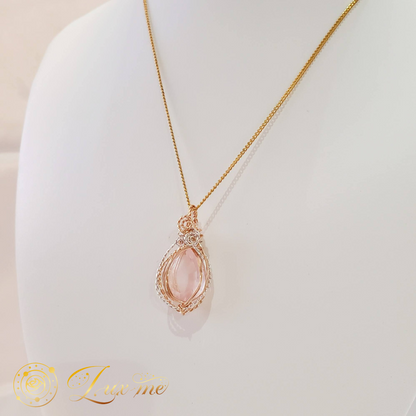 【ローズクォーツ】WAペンダント