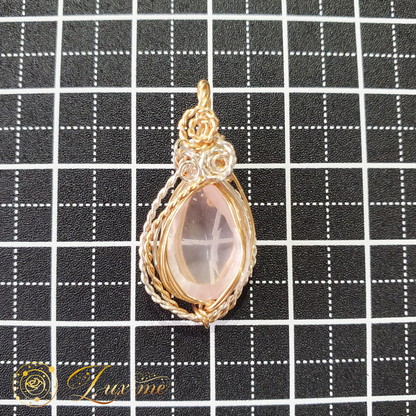 【ローズクォーツ】WAペンダント