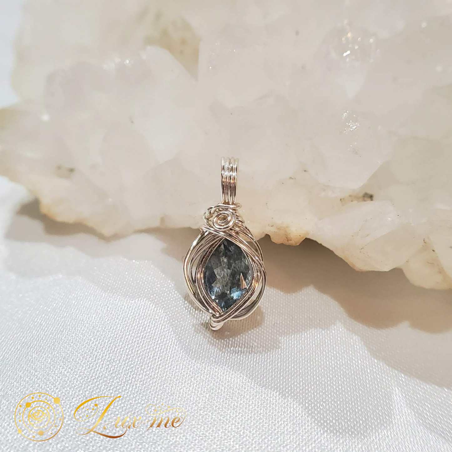 【モスアクアマリン】WAペンダント