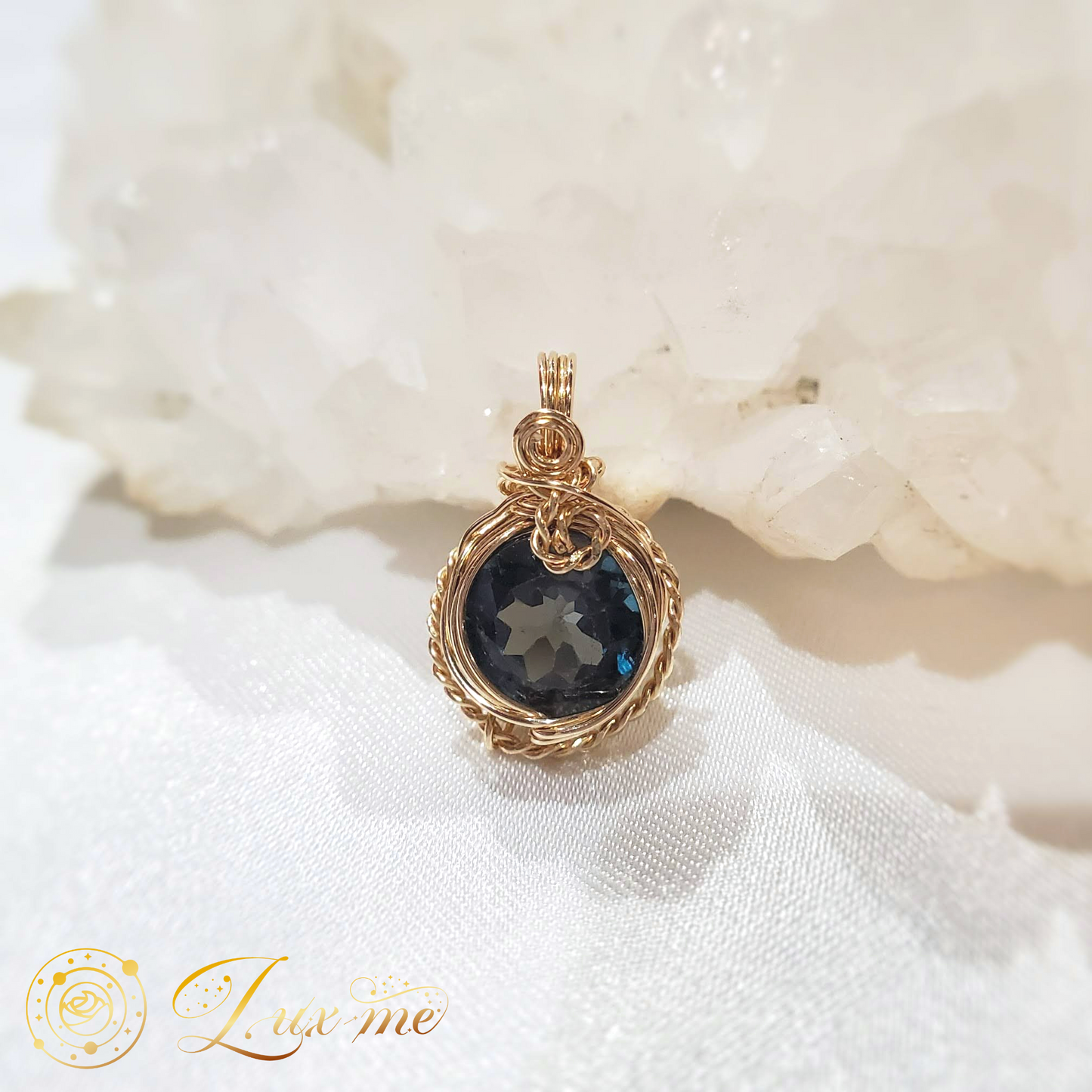 【ロンドンブルートパーズ】WAペンダント