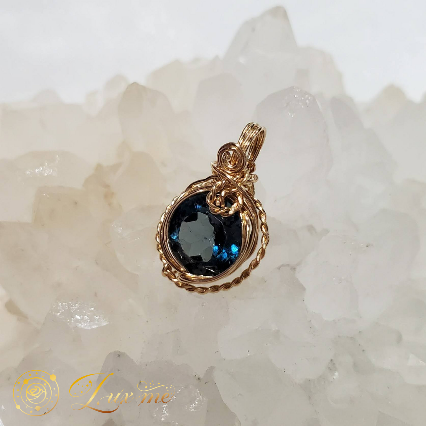 【ロンドンブルートパーズ】WAペンダント