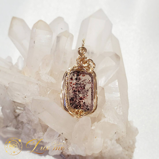 【レピドクロサイトinクォーツ】WAペンダント