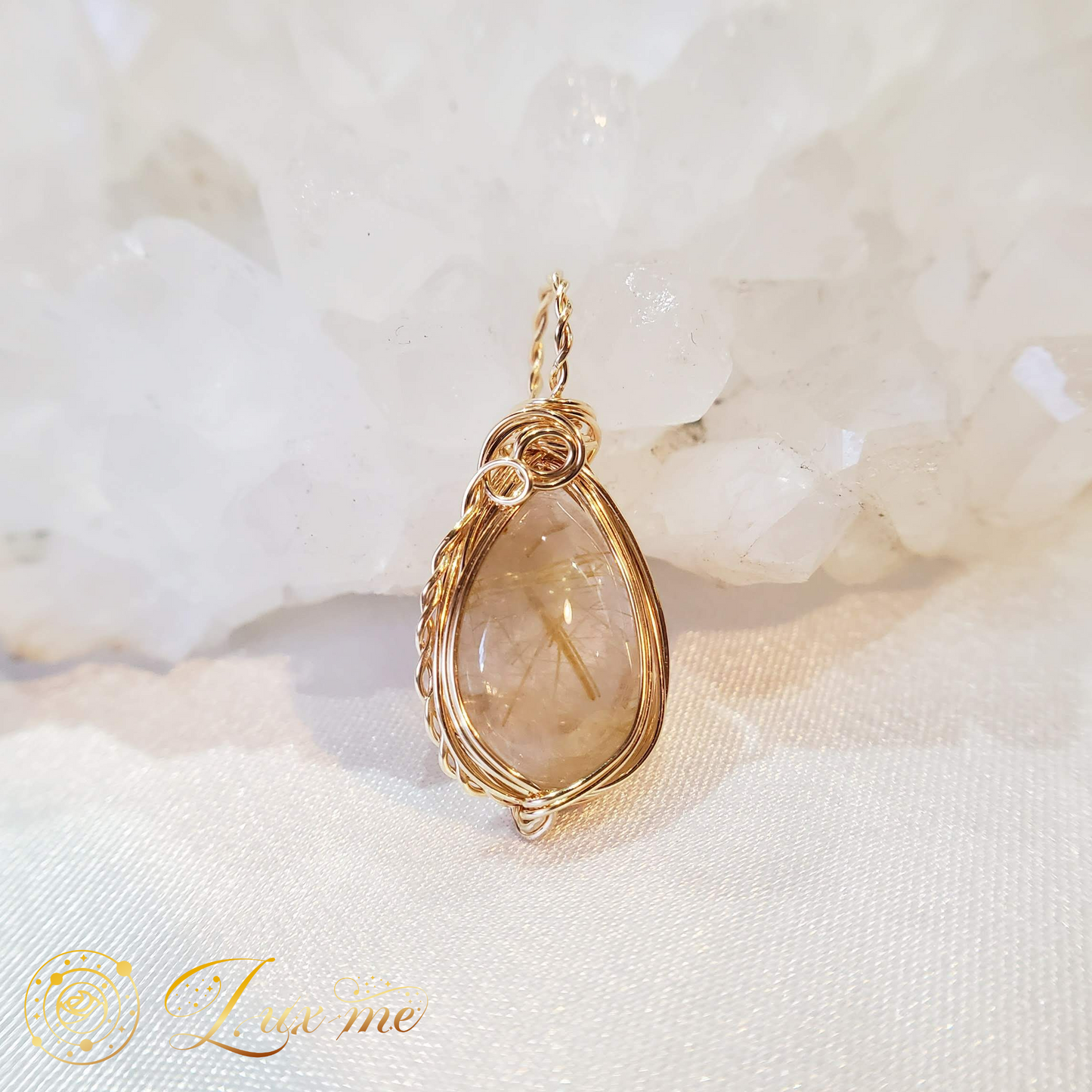 【ゴールドルチルクォーツ】WAペンダント