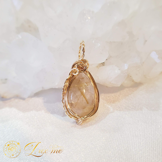 【ゴールドルチルクォーツ】WAペンダント