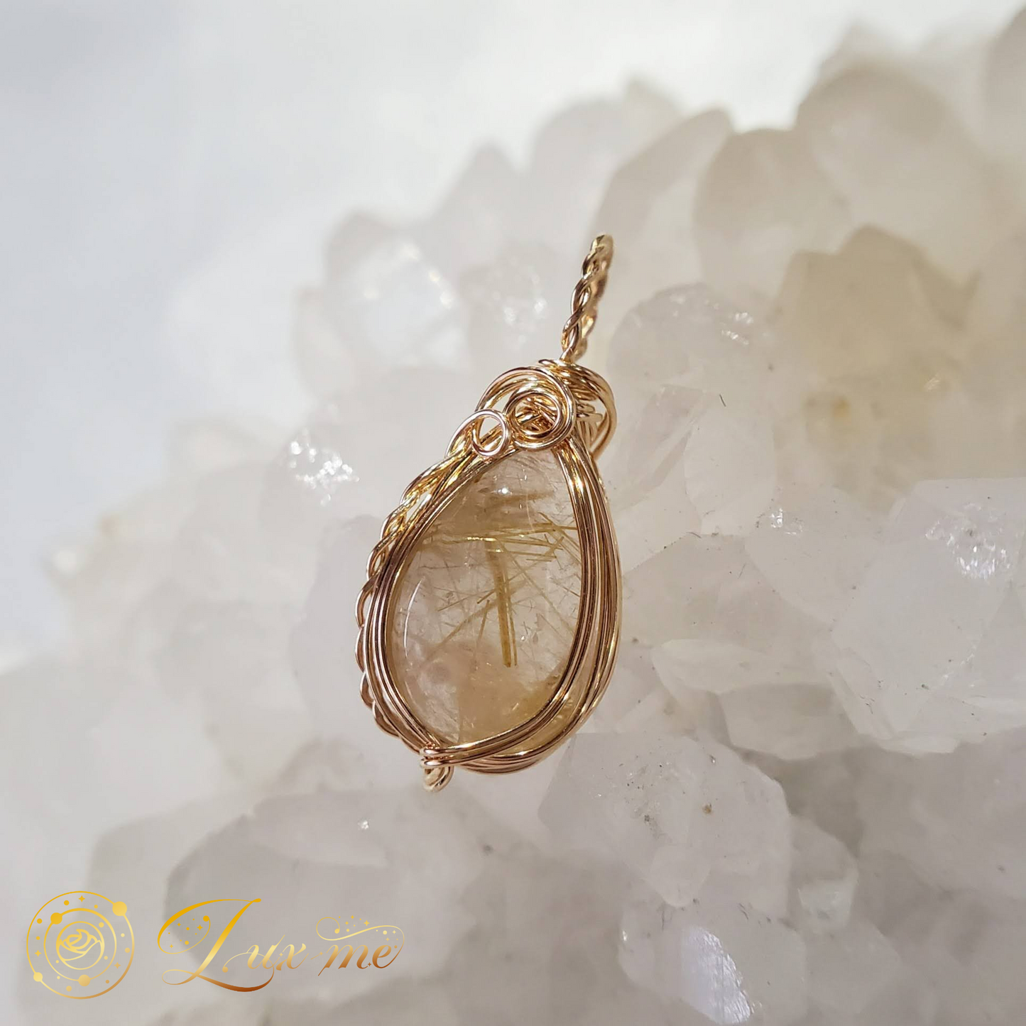 【ゴールドルチルクォーツ】WAペンダント