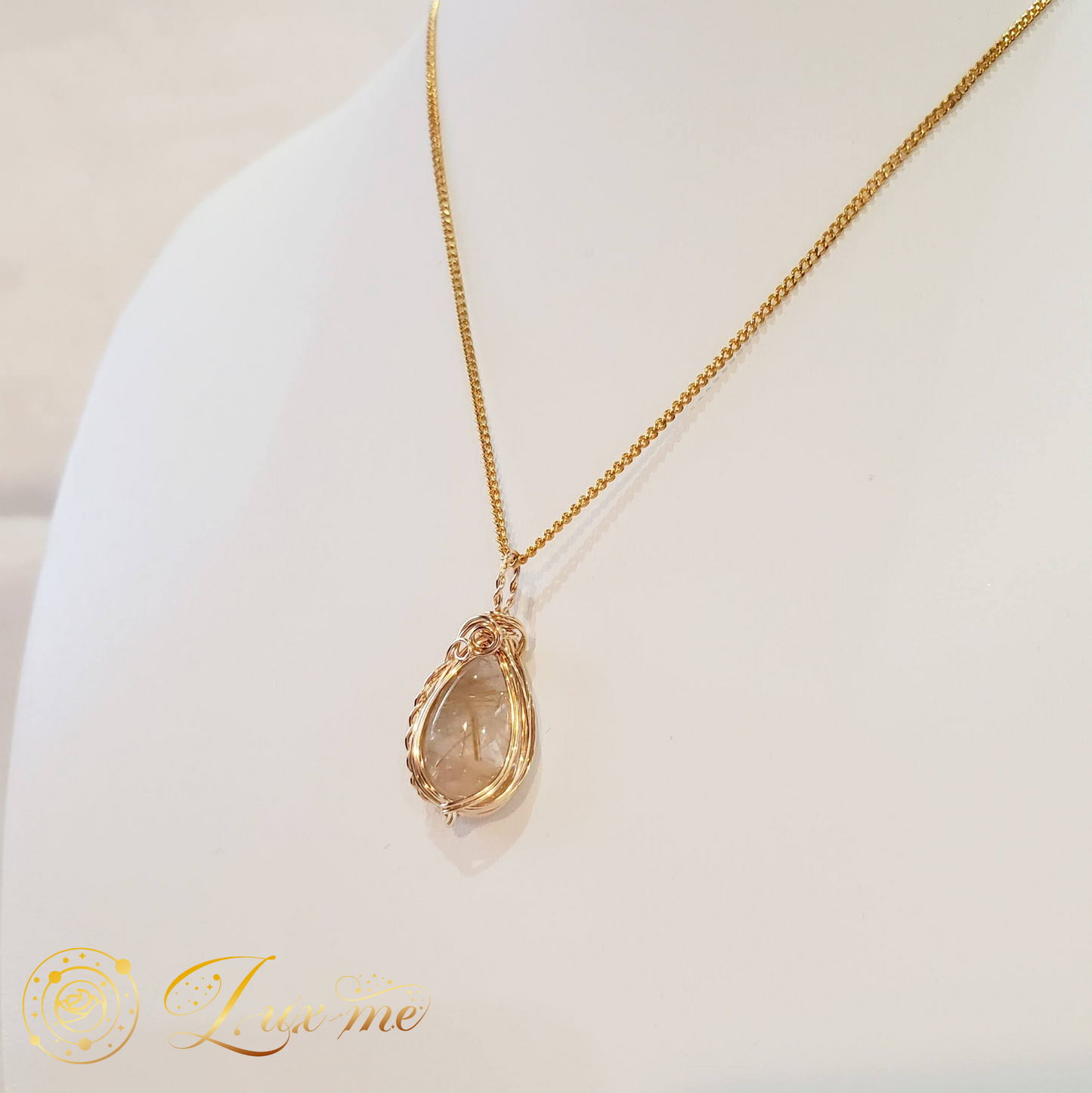 【ゴールドルチルクォーツ】WAペンダント