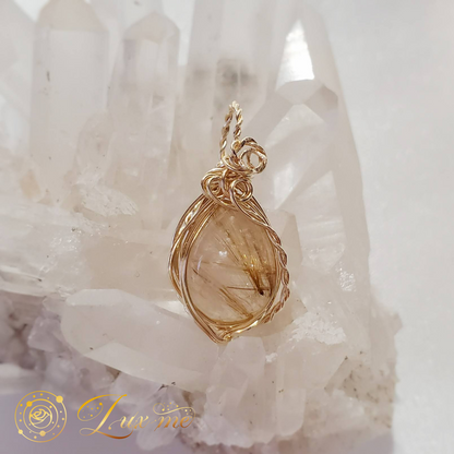 【ルチルクォーツ】WAペンダント