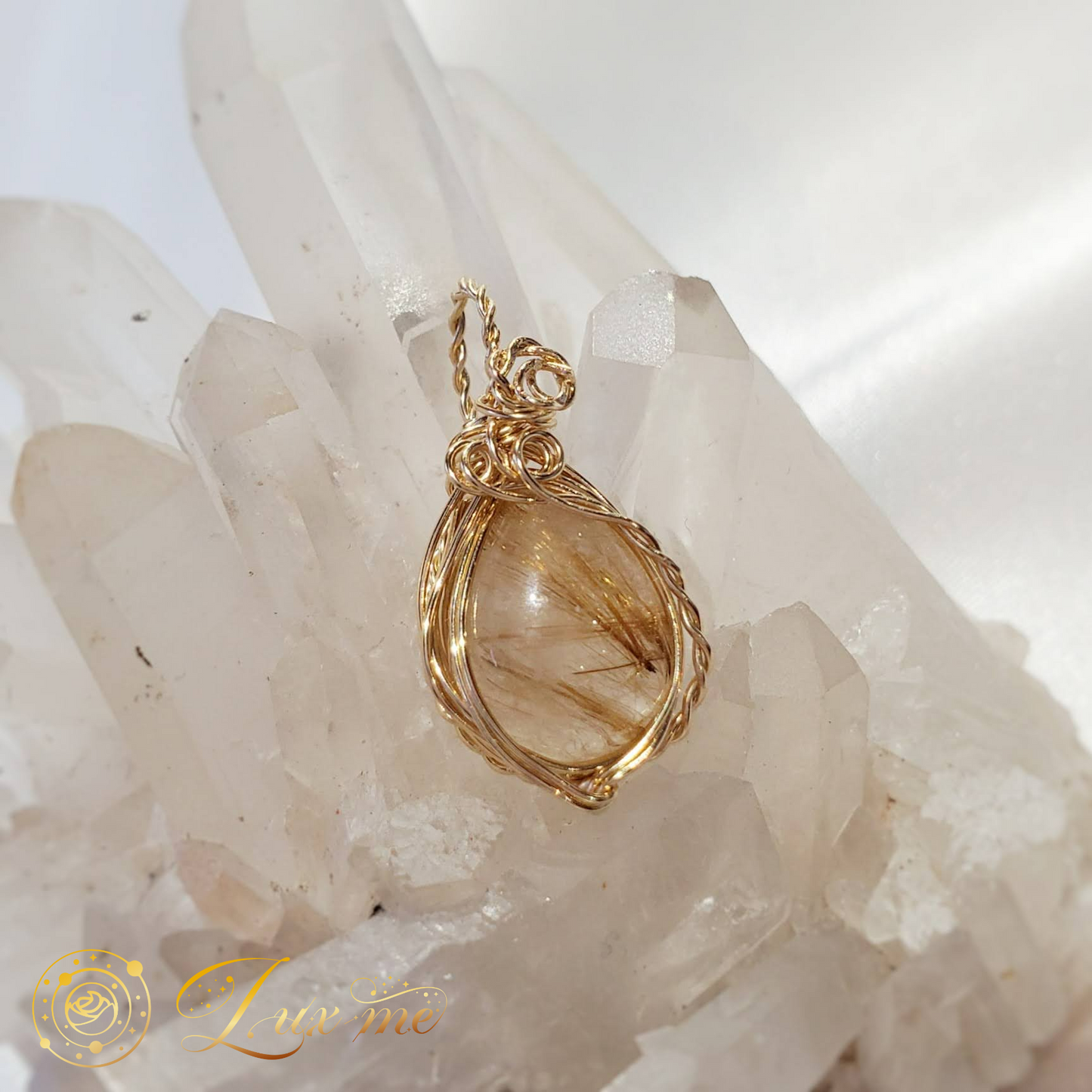 【ルチルクォーツ】WAペンダント