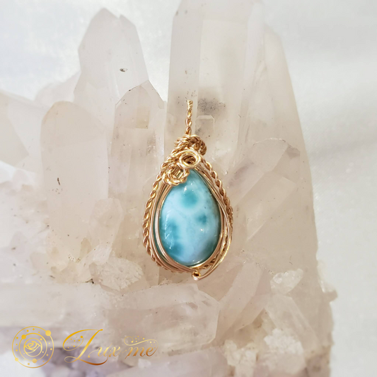 【ラリマー】WAペンダント